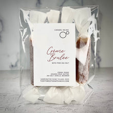 Load image into Gallery viewer, Vanilla Bean-Bourbon, Creme Brûlée or Butter Scotch Caramels with Himalayan Pink Sea Salt